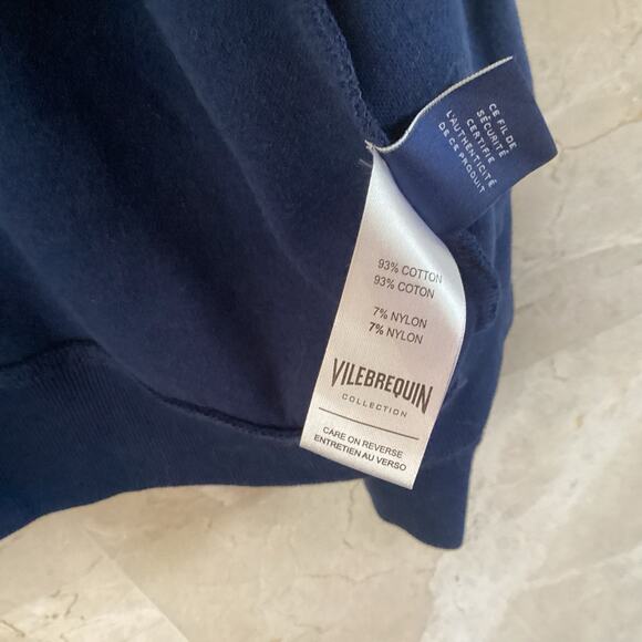 Vilebrequin Men’s Full Zip Track Jacket M Navy | Minimalist Designer Streetwear - Picture 10 of 11